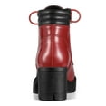 thumbnail image 2 of BLISSFUL STEP Bottines à Talon Bloc Bout Rond Zip Latéral Rouge 6, 2 of 8