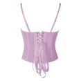 thumbnail image 3 of WCJM Shapewear Purple Lace Corset Tops for Women Lace Bustier Corset Top with Straps Women Corset Going Out Crop Top Women Blending Shirts, 3 of 6