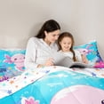 thumbnail image 5 of Castle Fairy 2-Piece Twin Axolotl Ocean Comforter Set, 5 of 8