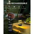 thumbnail image 5 of Emergency Outdoor Camping Lamp Flashlights, Rechargeable LED Camping Lantern Light With Stepless Dimmable, 4 Modes, IPX5 Waterproof, Portable Retro Lanterns for Power Outages Camping Accessories, 5 of 6