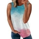 thumbnail image 1 of Playeras,Blusas y Tops,Ropa para Mujer Túnica camisetas sin mangas para las mujeres Camiseta de verano sin mangas con cuello redondo y estampado de verano para mujer (Grey, XL), 1 of 6