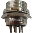 thumbnail image 3 of Lot of 10 Workman C-8P Replacement 8-Pin CB Radio Microphone Panel Jack Mount, 3 of 8