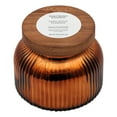 thumbnail image 4 of Better Homes & Gardens Farm Apple Pumpkin Scented Cotton 2-Wicks Ribbed Mecury Glass Jar Candle with Wooden Lid 18oz, 4 of 7