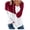 Wine, variant on Viikei Zip Up Hoodies for Women Sweatshirt for Women Women's Color Panel Large Split Loose Long Sleeve Hoodie