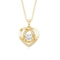 thumbnail image 2 of Rosec Jewels Lab Diamond Heart Necklace - Love Heart Pendant with Chain - Valentines Day Gift, 14K Yellow Gold, 2 of 6
