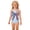 Blue(American Flag Bow), variant on 4th of July Girls Swimsuit Summer Beach Bathing Suit One Piece Patriotic American Flag Striped Swimwear Beach Adjustable Strap Girls Clothes Bathing Suits for Kids Sky Blue 11-12 Years