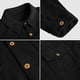 thumbnail image 4 of Camisa de pana para hombre, camisa informal de manga larga, chaqueta de hombre, camisa de corte regular con botones y bolsillo con solapa, 4 of 5