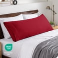 thumbnail image 6 of Bare Home Body Pillowcase - Envelope Closure - Ultra Soft - Double Brushed - Red, 6 of 7