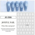 thumbnail image 4 of 15 hojas de pegatinas para decoración de uñas, pegatinas autoadhesivas para diseños de uñas, decoración de uñas, estrella blanca, corazón, mariposa, 4 of 7
