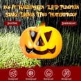 thumbnail image 3 of Lámpara de cabeza de esqueleto fantasma de calabaza de Halloween, luz LED 3D de camino de jardín para decoración de patio, jardín y porche con un brillo escalofriante, 3 of 4