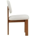 thumbnail image 6 of Maklaine Mid-Century Cream Boucle Fabric Dining Chair (Set of 2), 6 of 12