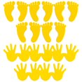 thumbnail image 2 of 10 pares de calcomanías de pared para habitación infantil con huellas de manos y pies, 2 of 6