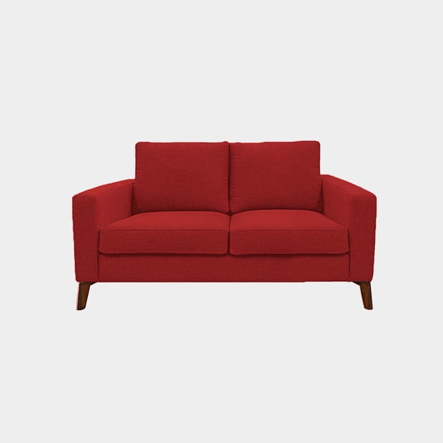 Love Seat Praga Tela Curri Rojo Inlab Muebles Love seat Love seat Praga