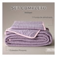 thumbnail image 3 of Edredón Ligero Real Textil + 1 Funda de Almohada, Juego de Colcha Individual, Color Lila, 3 of 9