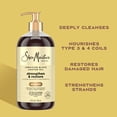 thumbnail image 4 of SheaMoisture Strengthen and Restore Shampoo for Damaged Hair Jamaican Black Castor Oil Sulfate-Free, 24 fl oz, 4 of 8