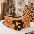 thumbnail image 5 of Manfei Vintage Floral Blossom Zipper Twin Comforter Sets with Fitted Sheet and 2 Pillowcases,Groovy Flowers Zipper Bedding Set,Reversible, 5 of 7