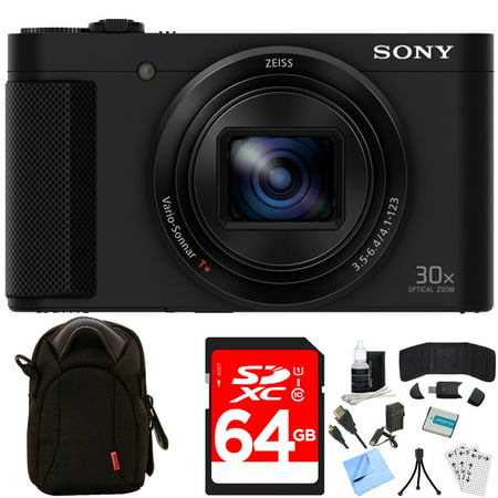 Sony Cyber-shot HX80 Compact Digital Camera 64GB Memory Card Deluxe Bundle includes Camera, Card, Reader, Wallet, Case, Mini Tripod, Screen Protectors, Cleaning Kit, Beach Camera Cloth and (Sony Ereader Best Price)