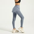 thumbnail image 6 of Womens Tennis Skirts with Leggings 2 in 1 Golf Skorts High Waisted Athletic Skirted Running Workout Yoga Pants, 6 of 7