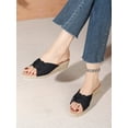 thumbnail image 5 of Women Wedge Sandals Thick Bottom  Open Toe Dangle Lightweight Slippers  Comfortable Non-Slip Summer Shoes, 5 of 7