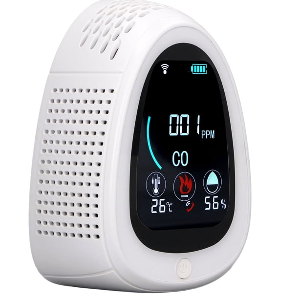 Detector de humo, detector de alarma de CO Detector de CO Wifi Alarma de humo Eleve su experiencia Jadeshay A