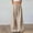 Brown wide leg lounge pants a1, variant on Cagogo Women's Wide Leg High Waisted Flowy Striped Casual Lounge Pants Trousers Loose Long Beach Workwear, Blue S
