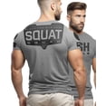 thumbnail image 2 of Gymish Squat Squad Gym Shirt for Men – Funny Workout T-Shirt with Rubber Back Design, Men's Gym Clothes, Fitness & Lifting Tee, 2 of 7