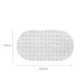 thumbnail image 4 of Bathroom Shower Mat Pebbles Bath Tub Non Slip Safety Mat with Rubber Suction Cup(White), 4 of 5