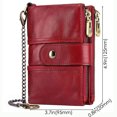 thumbnail image 2 of Womens Purse Leather Wallet RFID Blocking Ladies Purses with with Coin Pocket 16 Card Holder (Red), 2 of 7