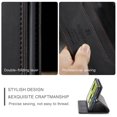 thumbnail image 4 of ELEHOLD for Google Pixel 6 2021 Wallet Case, Slim Luxury PU Leather Flip Cover RFID Blocking Card Slots Magnetic Closure Anti-Scratch Shockproof Case for Google Pixel 6 6.4 inch,Black, 4 of 10