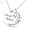 1, variant on Jiaroswwei Extension Chain Adjustable Women Necklace Gift Unique Mom Daughter Matching Moon Pendant Necklace Jewelry Accessories