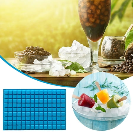 

Silicone Mini Square Chocolate 126 Cavity Ice Cube Tray Candy For Homemade Gummy Jelly Caramels Stainless Steel Baking Pizza Pan Tray