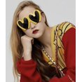 thumbnail image 3 of Gafas de sol de gran tamaño en forma de corazón para mujer, gafas de sol bonitas y bonitas con montura grande a la moda para fiesta, 3 of 5