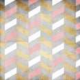 thumbnail image 2 of Grey, Jace 20x20 White Modern Wood Framed Museum Art Print Titled - Gold Silver Pink Pattern, 2 of 4