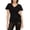 C-Black134, variant on Womens Sequin Sparkly Wrap Tops Summer V Neck Short Sleeve Glitter T Shirt Night Out Party Wear Versatile Top
