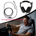 thumbnail image 1 of Cable De Audio Cable de audio para auriculares para juegos con botón de silencio de 2 m para Logitech Astro A10 A40 Ndcxsfigh Para estrenar, 1 of 8