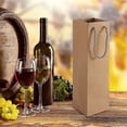 thumbnail image 5 of Paquete de 12 bolsas de vino, bolsas para botellas, bolsas de regalo Premium para vino, bolsas de lujo para botellas con asas de cuerda fuertes, 5 of 5