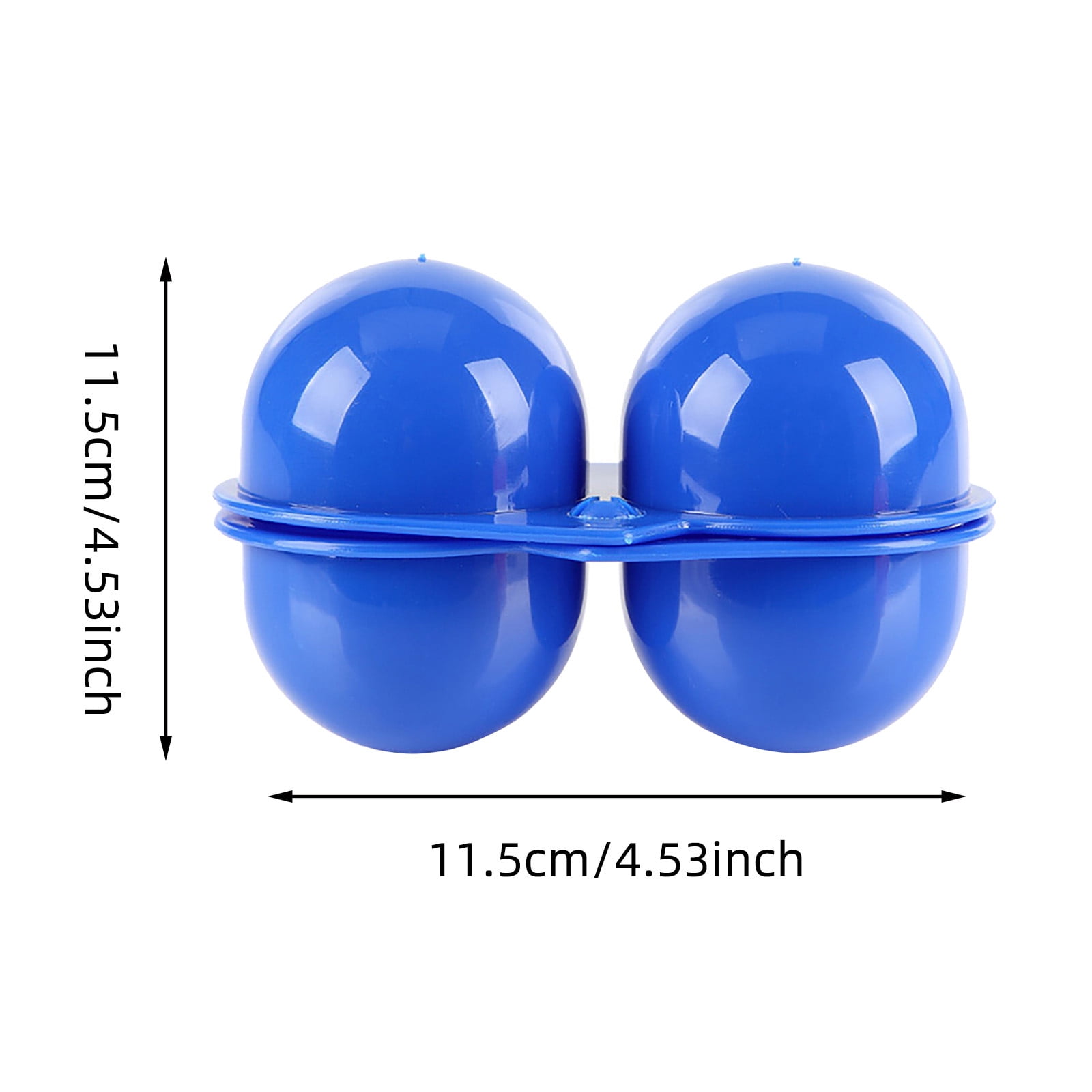 Lot de 2 boîtes à œufs à 2 compartiments avec boucle en D, boîte de rangement portable, résistante aux chocs, pour cuisine, camping, pique-nique, randonnée