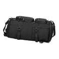 thumbnail image 3 of Bolso del gimnasio de los deportes de la mochila de lona, bolso del deporte con el compartimiento del zapato, bolso de noche del fin de semana de la , negro, 3 of 8