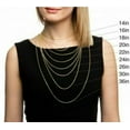 thumbnail image 2 of 10K Gold Solid Tri Yellow Rose White 1.5mm-6mm Valentino Chain Necklace 16"- 30" (18",2.5mm), 2 of 5