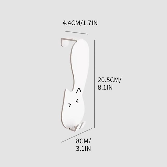 Birdeem Hanger and Storage Rack Behind the Door No Punching Kitchen Cabinet Door Wall Mounted Clothes Rack for Storing Clothes Hats Keys