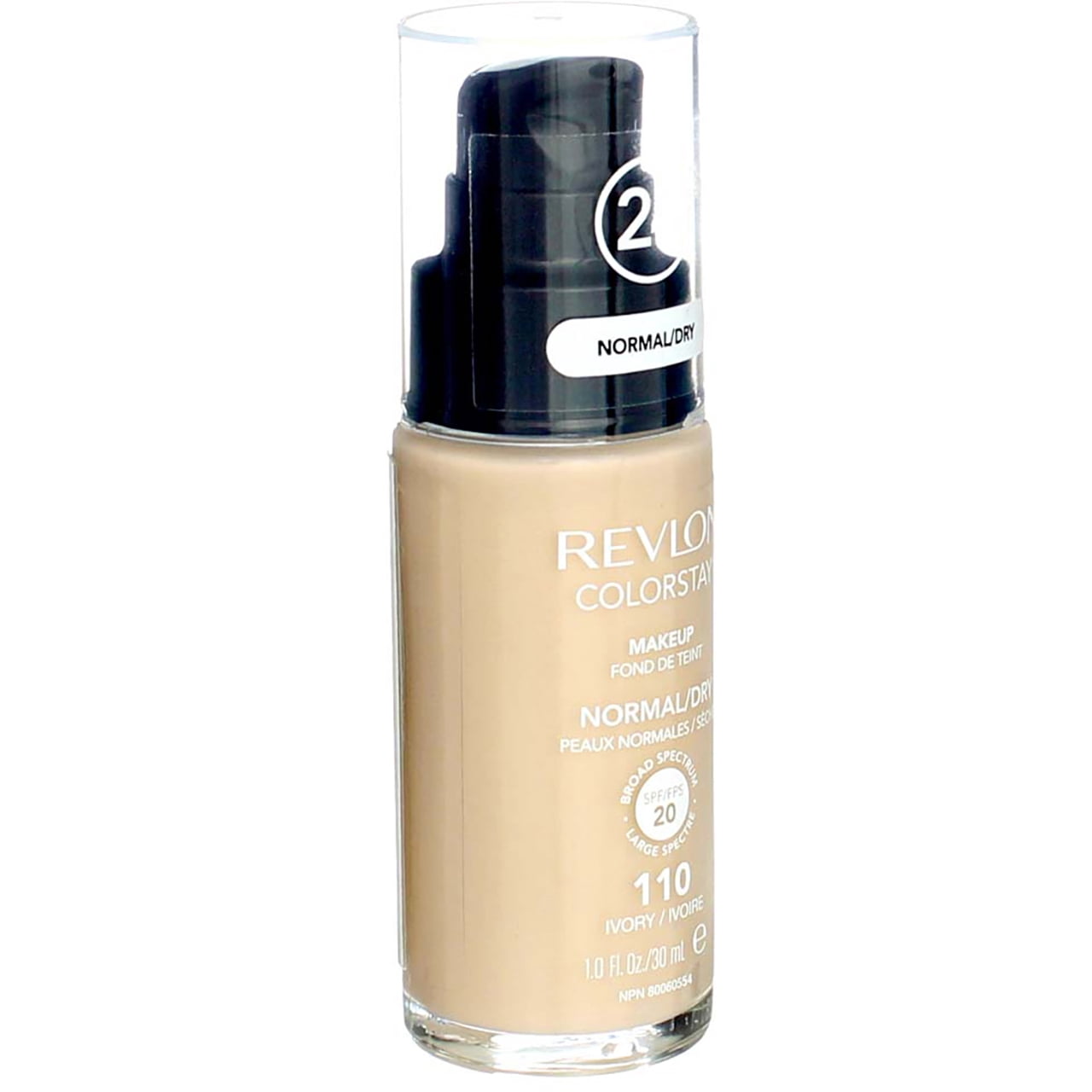 Revlon Colorstay 24 Hrs Makeup Normal/Dry SPF 20 110 Ivory (2 Pack) 1oz Each