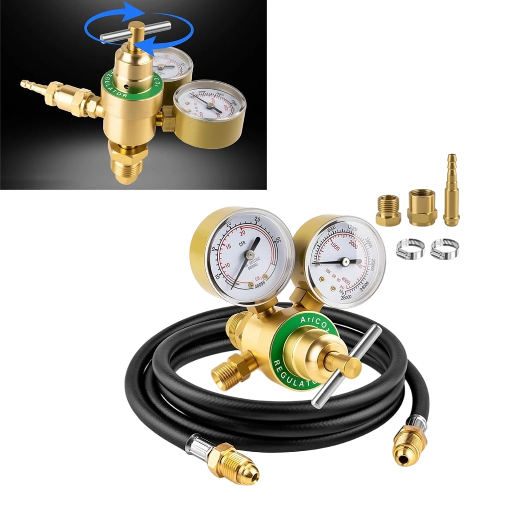 CEORPER CGA580 Inlets Argon Carbon Dioxide Adjustable Pressure Regulator For Welding