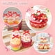 thumbnail image 5 of Uxcell 30-Pack Adornos de Cupcake en Forma de Lazo, Palillos de Pastel de Lazo de Cinta Decoración de Pastel de Cumpleaños para Despedida de Soltera [Rojo], 5 of 7