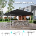 thumbnail image 5 of Bingirl Commercial Grade Instant Shelter 10X10 Outdoor Canopy with 3Height Adjustable Frame Complete Ground Kit and Carry Bag All Weather Event Canopy for Festivals Markets, 5 of 5