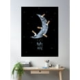 thumbnail image 2 of Kurt Vile Moon Poster Wall Art, Modern Wall Decor, 24x36 UNFRAMED, 2 of 3