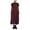 Wine, variant on Teissuly Women's Casual Loose All-match Fashion Long Straps Dress