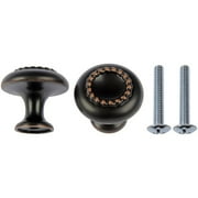 Symmetry Beaded Knobs, Oil Rubbed Bronze, 5pc