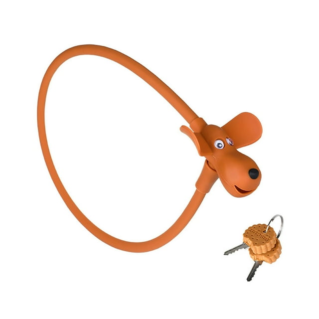 Candado para bicicleta, candados de cable para bicicleta con 2 llaves para bicicleta de montaña y carretera Marrón
