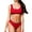 Red, variant on Charmo Bikini Sporty Crop Top, Swimsuit (Women's)