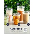 thumbnail image 2 of 10 Sets Clear Plastic Cup with Sip lids 12//20/16 Disposable Cups for Iced Coffee or Juice Party  Smoothie Milkshake Cold Drinks, 2 of 9